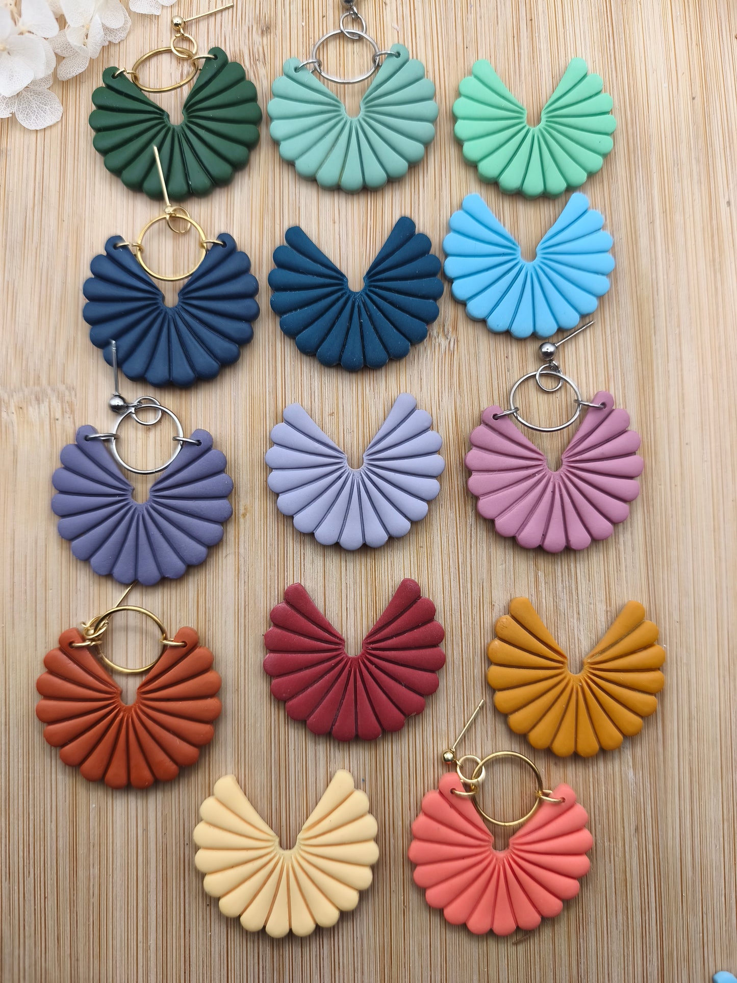 Créoles colorées à perles - personnalisables