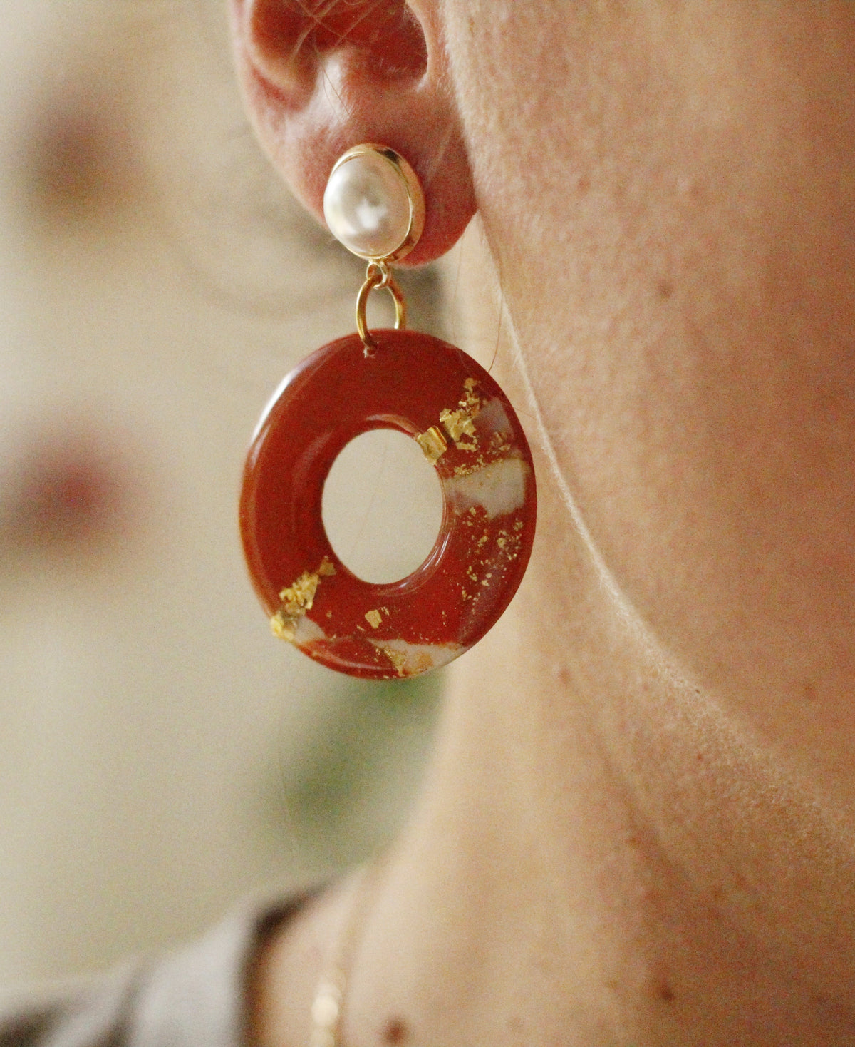 Boucles d'oreilles collection automne - fabriquées à la main La Bouclette Dorée