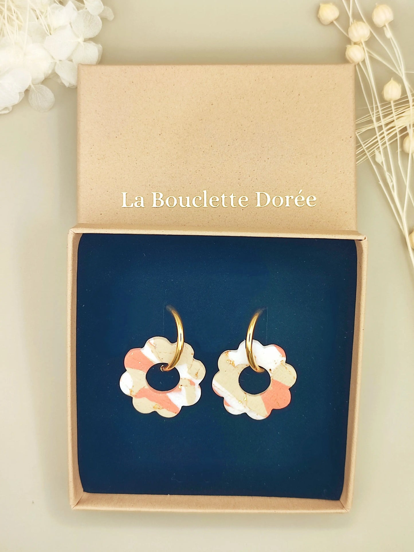 Ecrin à bijoux - boîte cadeaux La Bouclette Dorée : bijoux uniques et fabriqués à la main