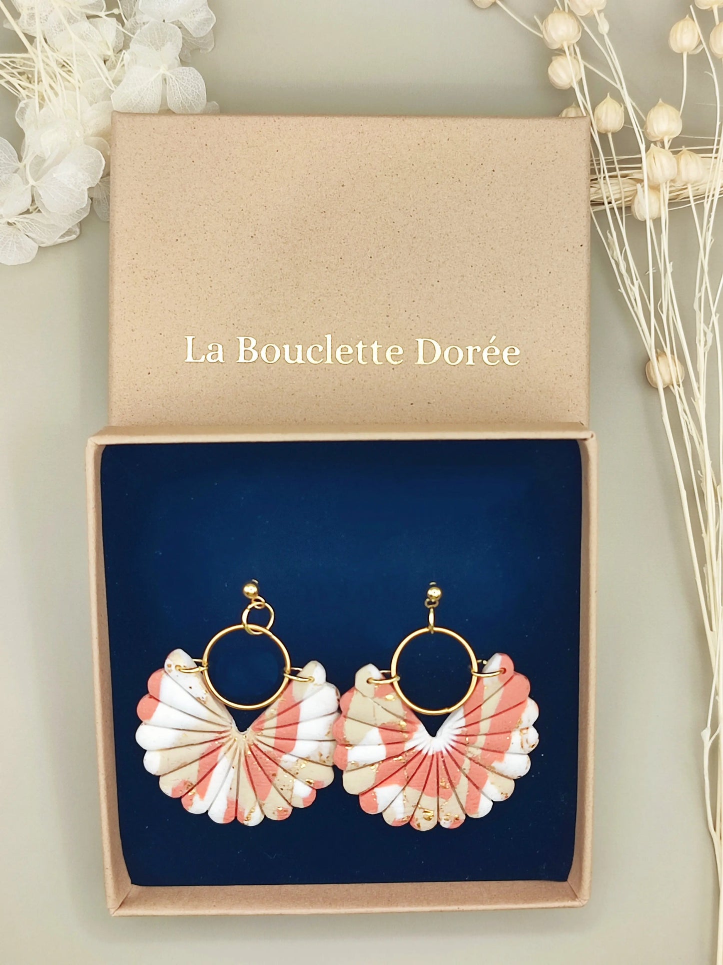 Ecrin à bijoux - boîte cadeaux La Bouclette Dorée : bijoux uniques et fabriqués à la main