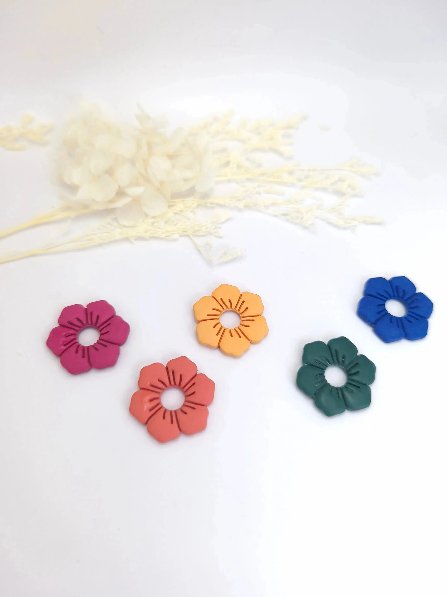 Boucles d'oreilles créoles colorées
