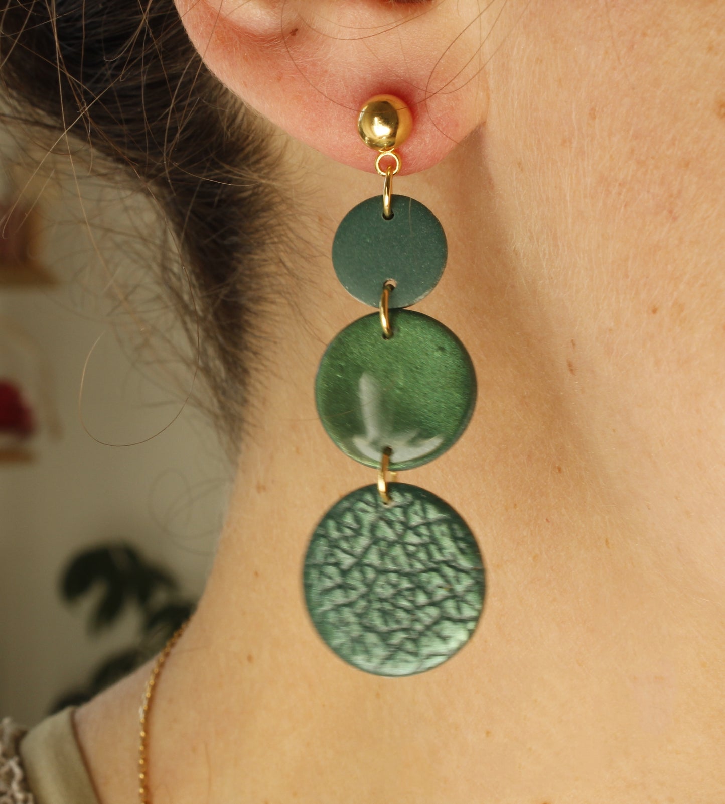 La Bouclette Dorée - Boucles d'oreilles collection Éphémère – Fragments d’Automne