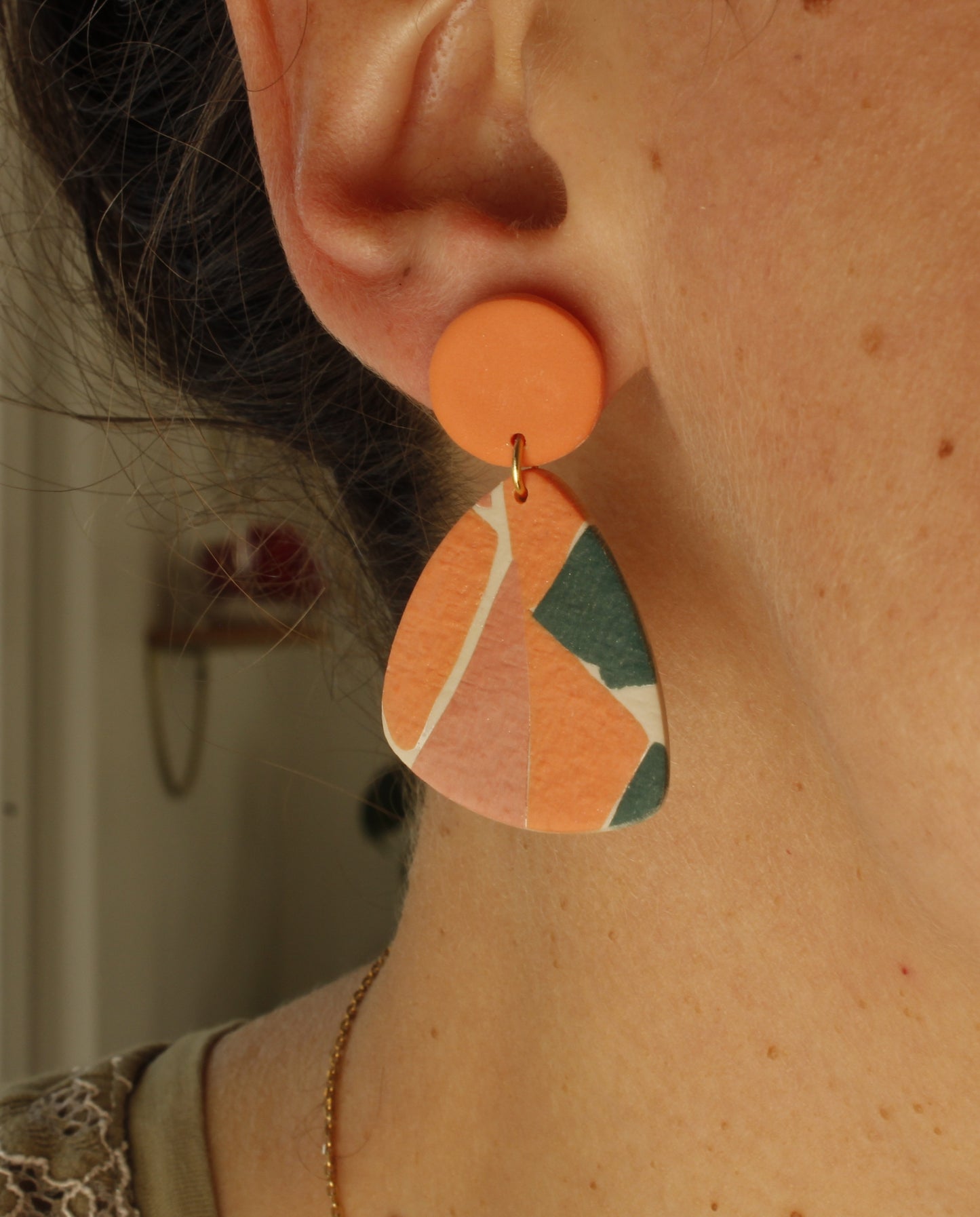 La Bouclette Dorée - Boucles d'oreilles collection Éphémère – Fragments d’Automne