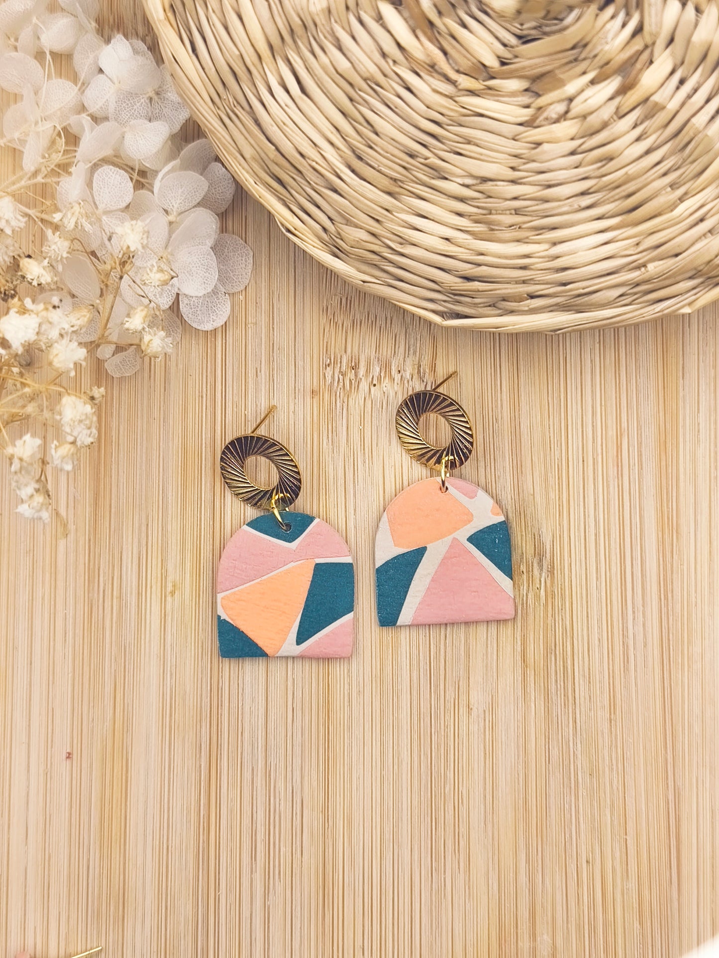 La Bouclette Dorée - Boucles d'oreilles collection Éphémère – Fragments d’Automne