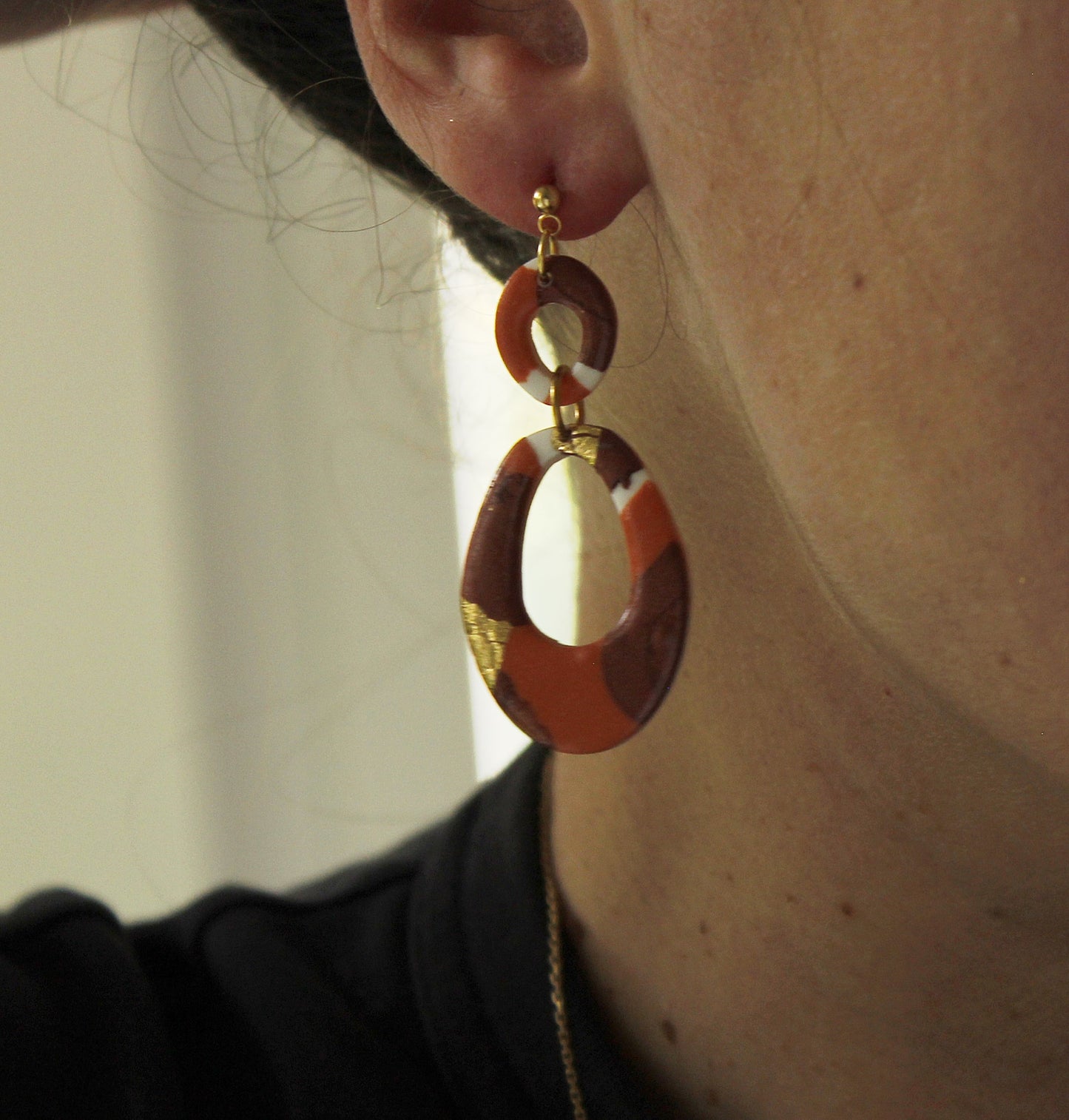 La Bouclette Dorée - Boucles d'oreilles collection Éphémère – Douceur d’Automne La Bouclette Dorée