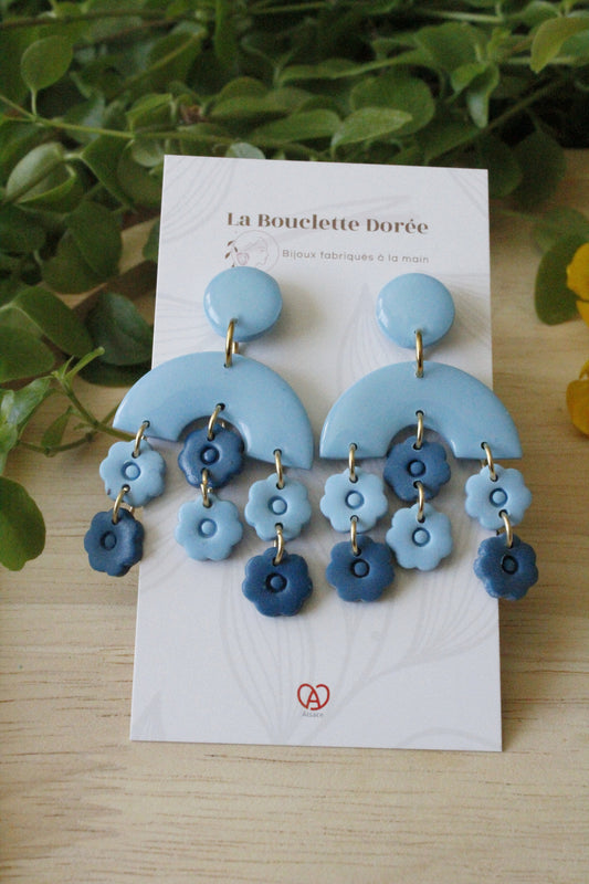 La Bouclette Dorée - Boucles d’oreilles Printemps fleuri La Bouclette Dorée