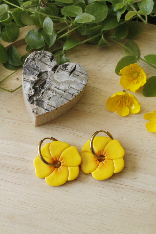 La Bouclette Dorée - Boucles d’oreilles Printemps fleuri La Bouclette Dorée