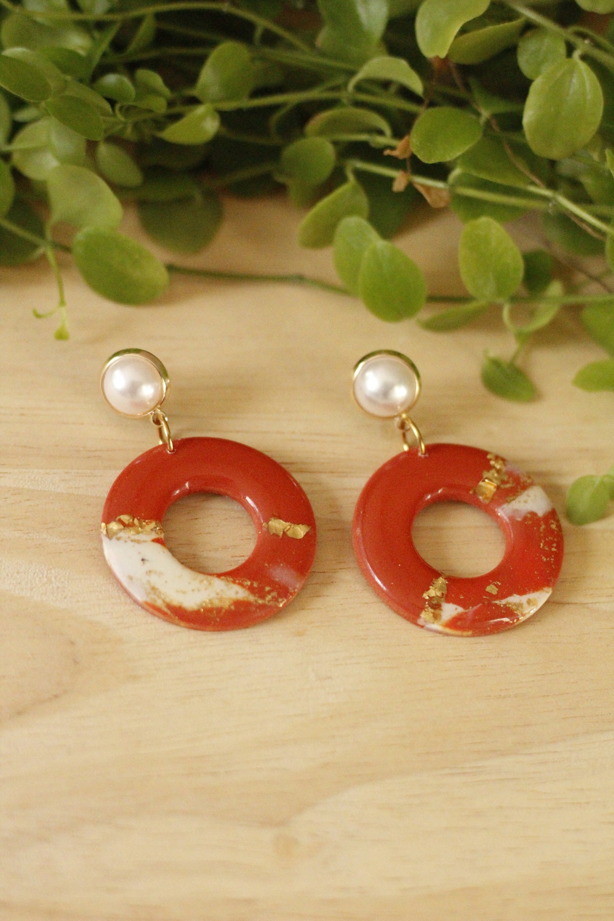 Boucles d'oreilles collection automne - fabriquées à la main La Bouclette Dorée