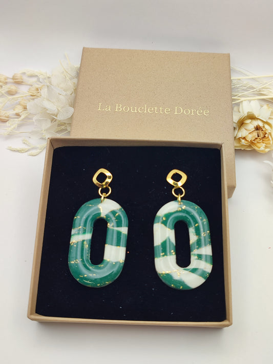 La Bouclette Dorée - Boucles d'oreilles pendantes