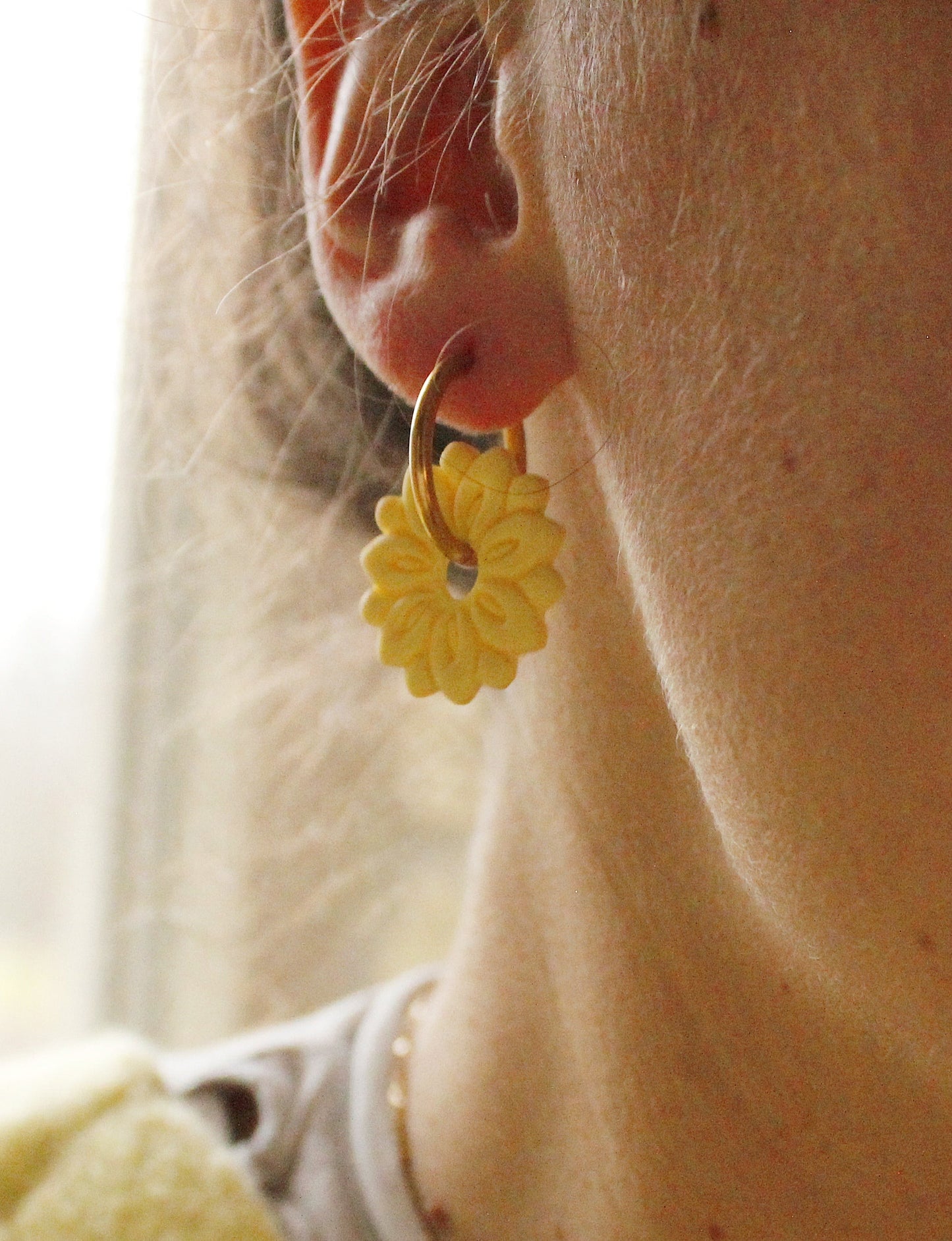 La Bouclette Dorée - Boucles d’oreilles artisanales- Aube de Printemps La Bouclette Dorée