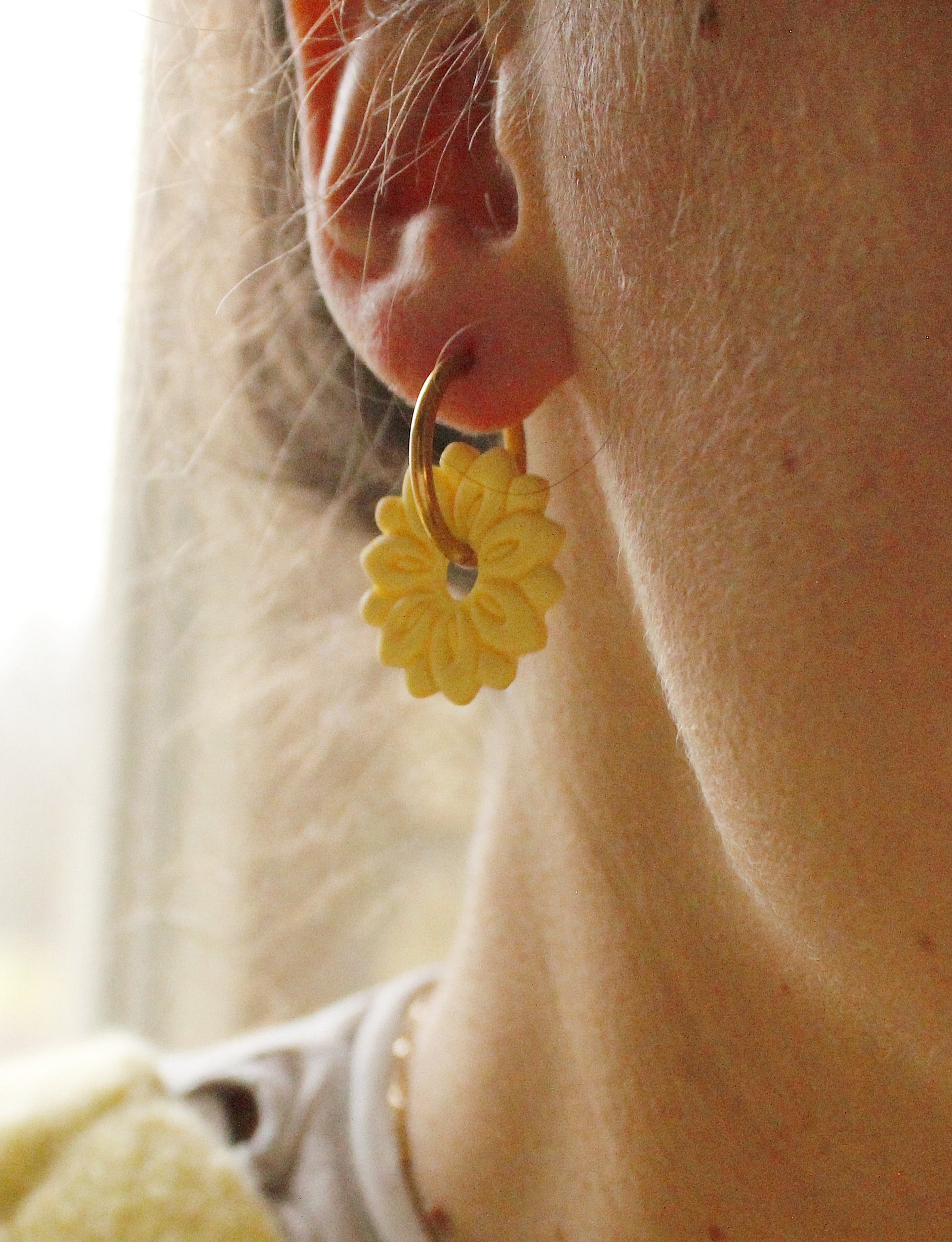 La Bouclette Dorée - Boucles d’oreilles artisanales- Aube de Printemps La Bouclette Dorée