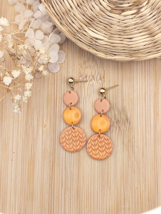 La Bouclette Dorée - Boucles d'oreilles collection Éphémère – Fragments d’Automne