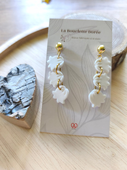 La Bouclette Dorée - Boucles d’oreilles Muguet La Bouclette Dorée