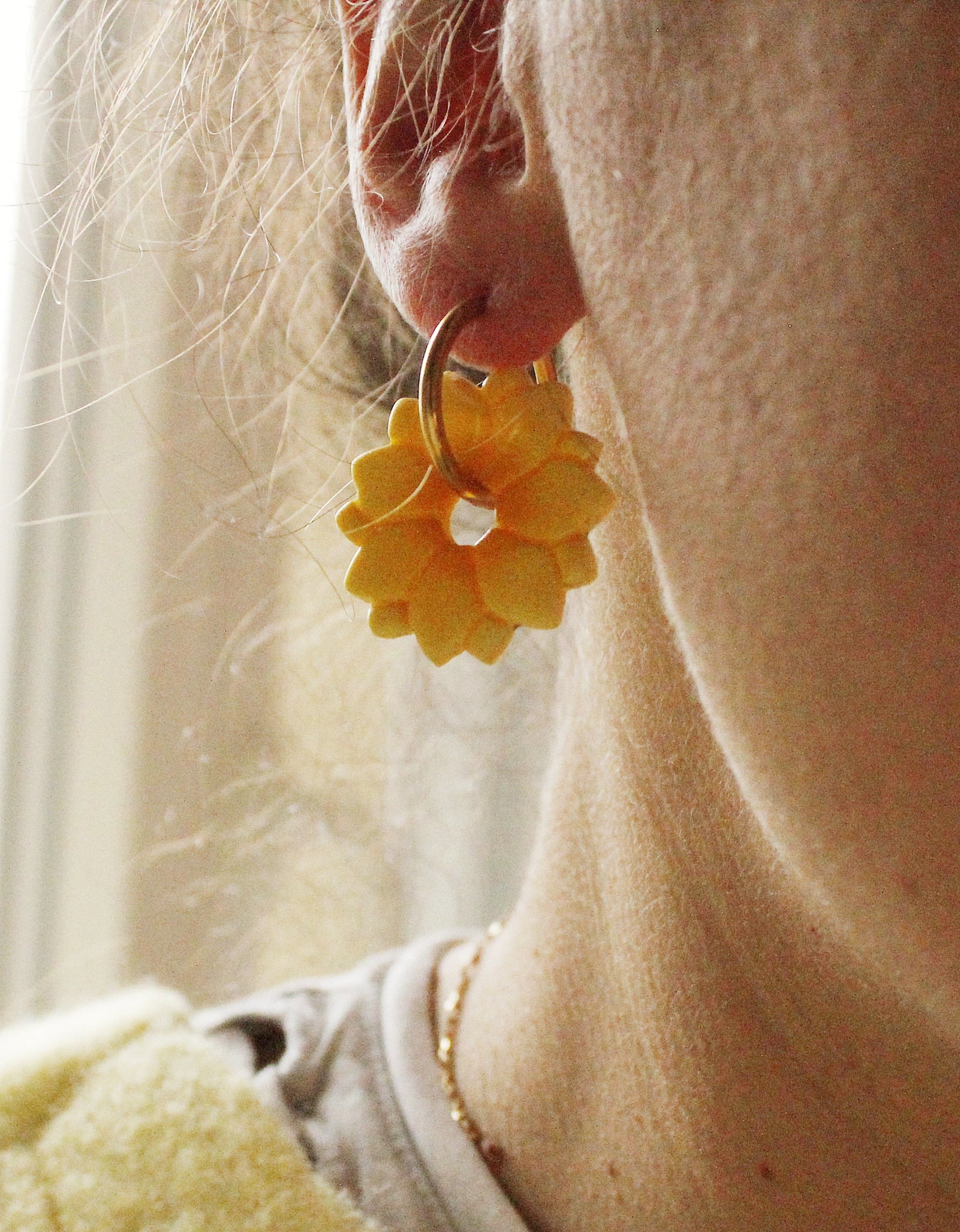 La Bouclette Dorée - Boucles d’oreilles artisanales- Aube de Printemps La Bouclette Dorée