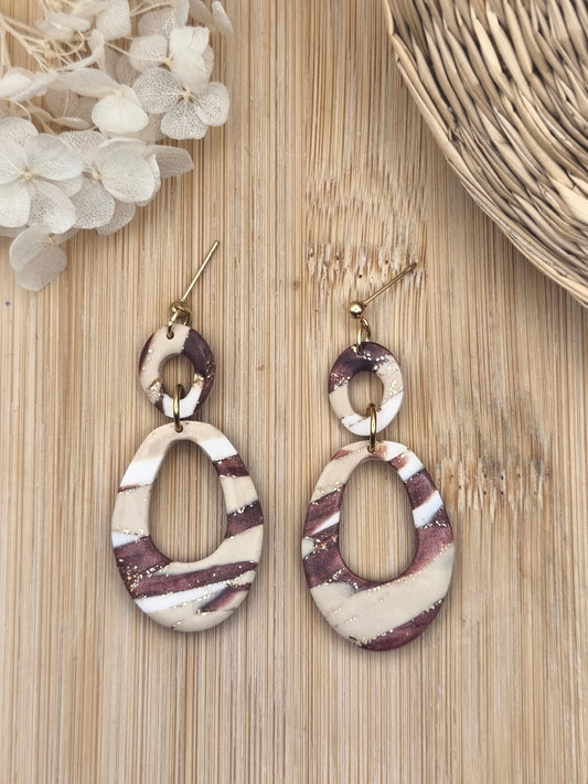 La Bouclette Dorée - Boucles d'oreilles collection Éphémère – Douceur d’Automne La Bouclette Dorée