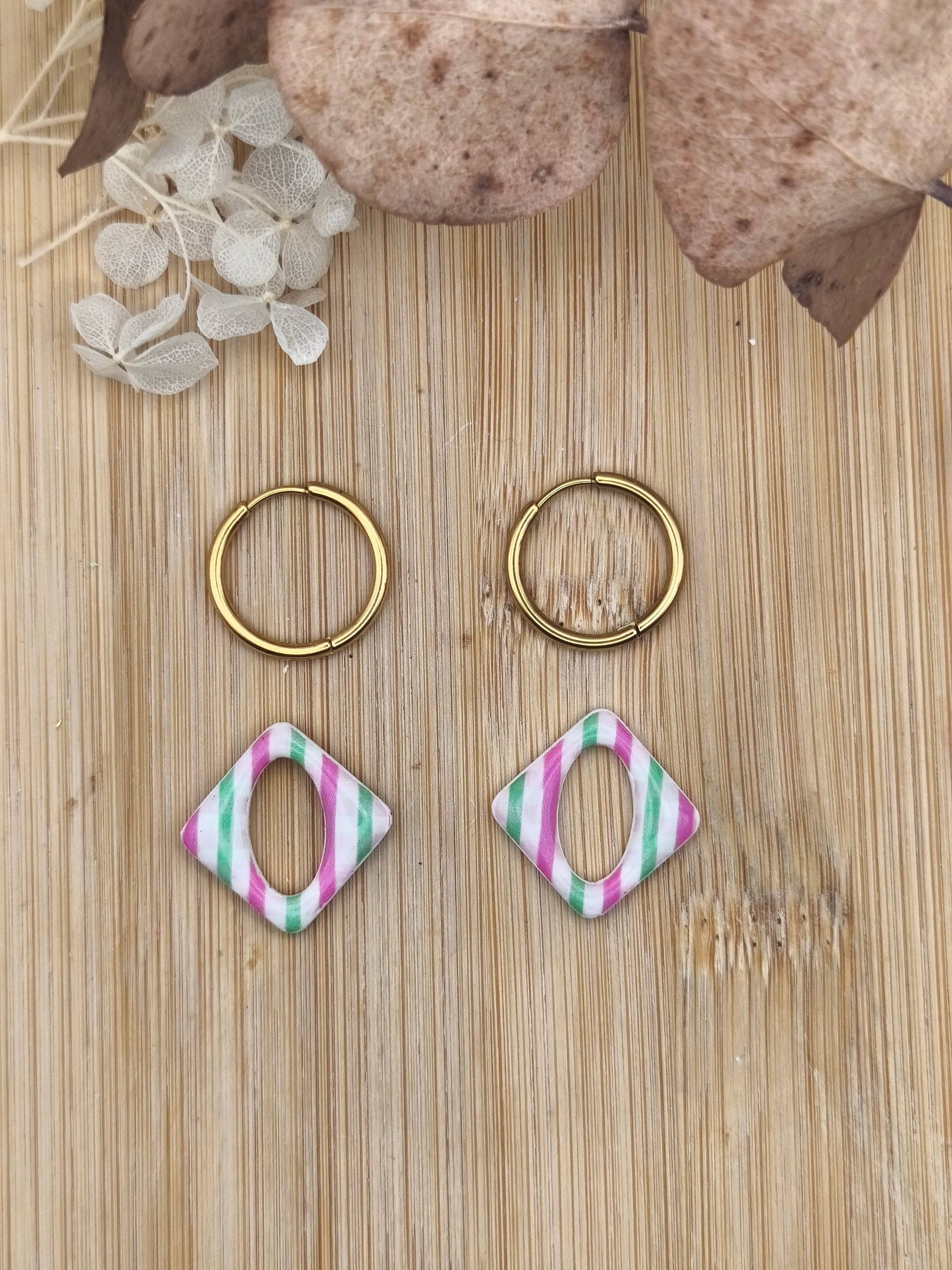 La Bouclette Dorée - Boucles d’oreilles matin de printemps La Bouclette Dorée