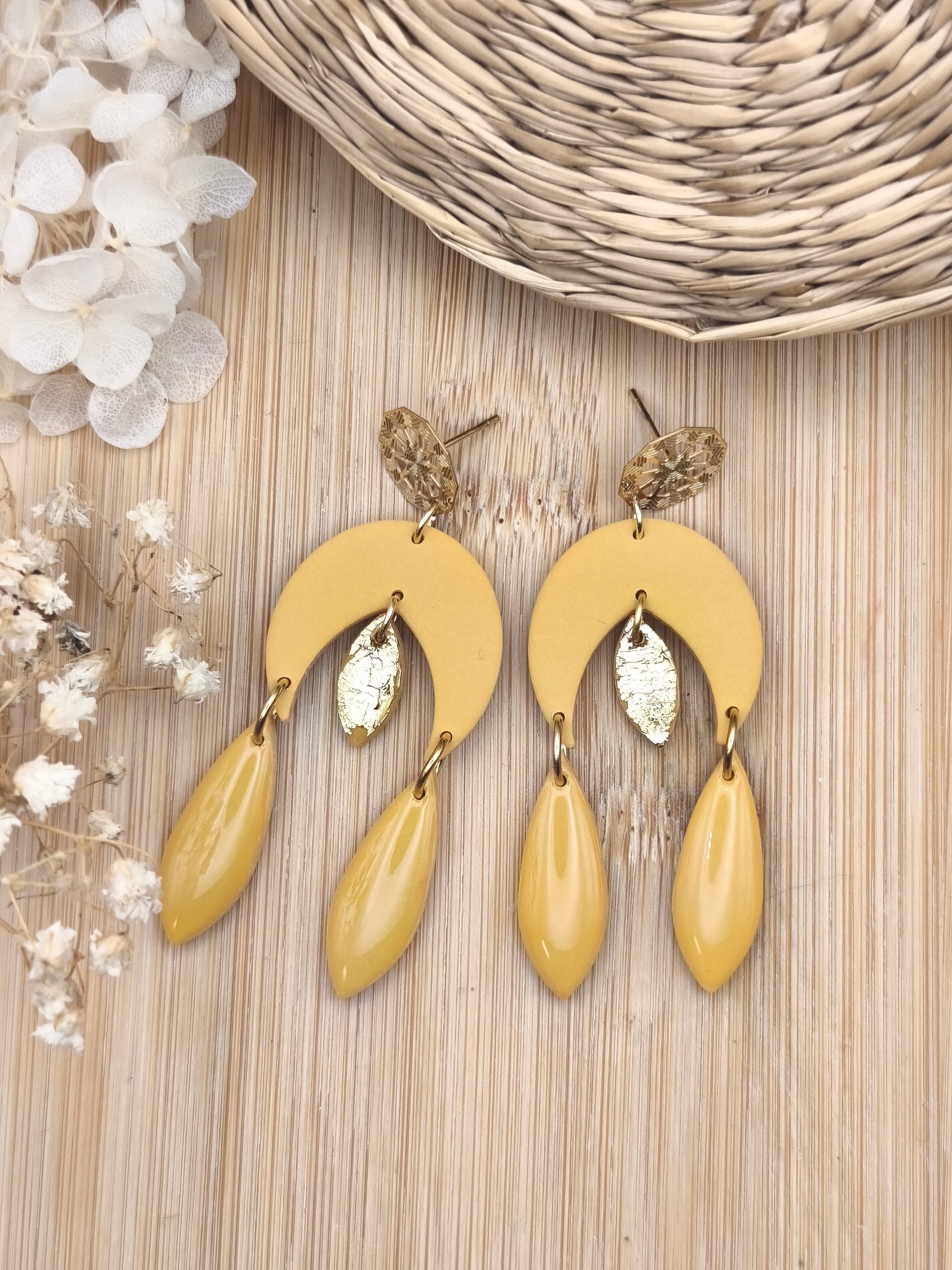La Bouclette Dorée - Boucles d'oreilles Collection Automne-Hiver La Bouclette Dorée