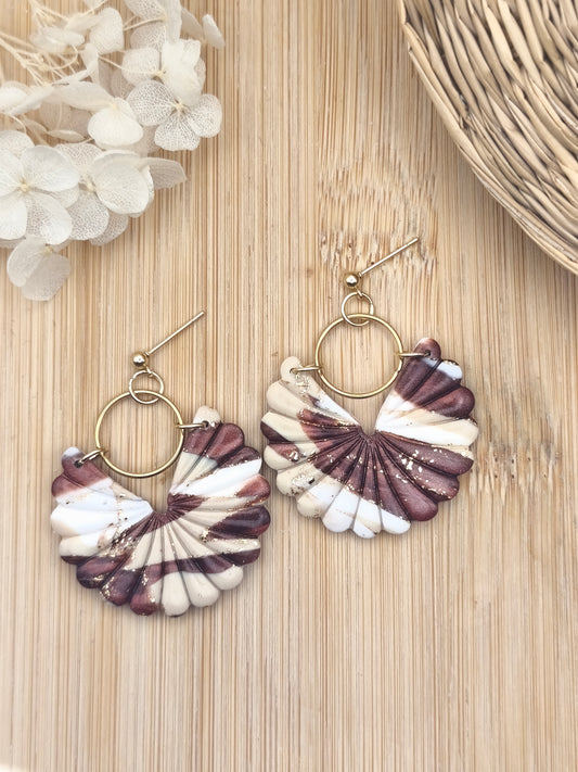 La Bouclette Dorée - Boucles d'oreilles collection Éphémère – Douceur d’Automne