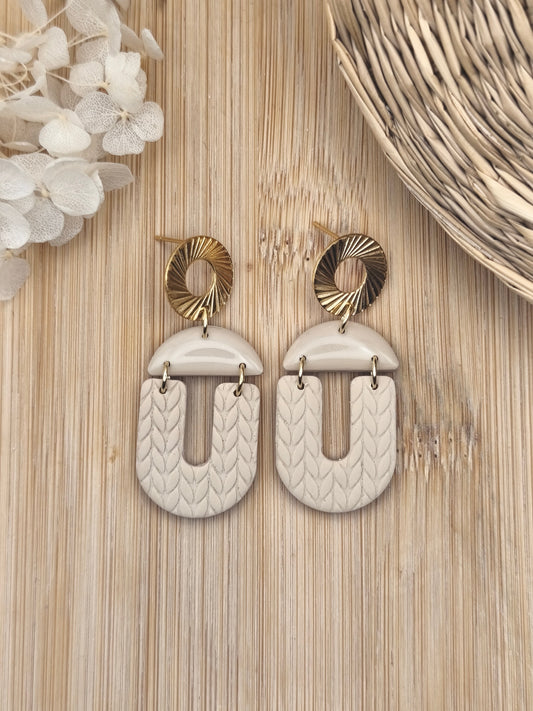 La Bouclette Dorée - Boucles d'oreilles collection Éphémère – Douceur d’Automne La Bouclette Dorée